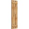 Ekena Millwork Spaced Board-n-Batten Shutters w/Z-Bar, Rough Sawn Western Red Cedar, 17 1/8W x 57H, PR RBS06Z17X057RWR - alternate 2